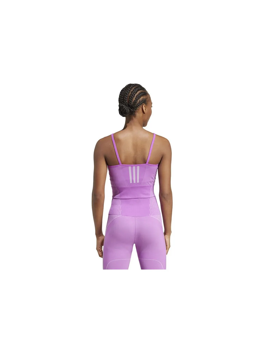 Top de Fitness adidas Knit Top Mujer Morado