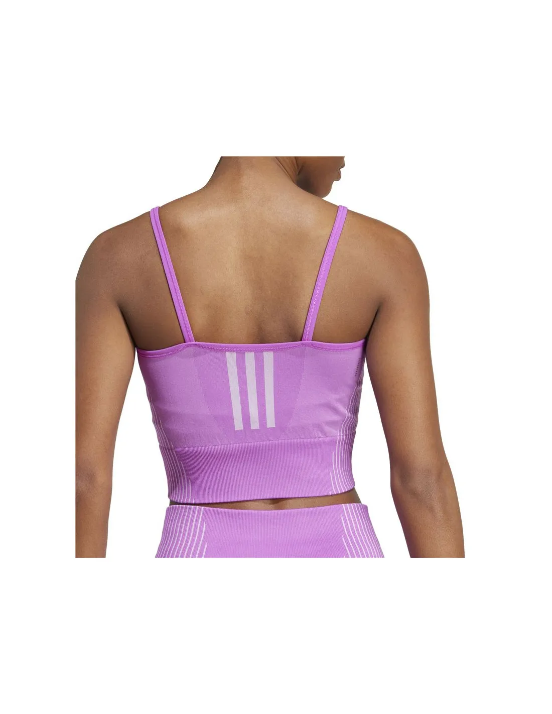 Top de Fitness adidas Knit Top Mujer Morado