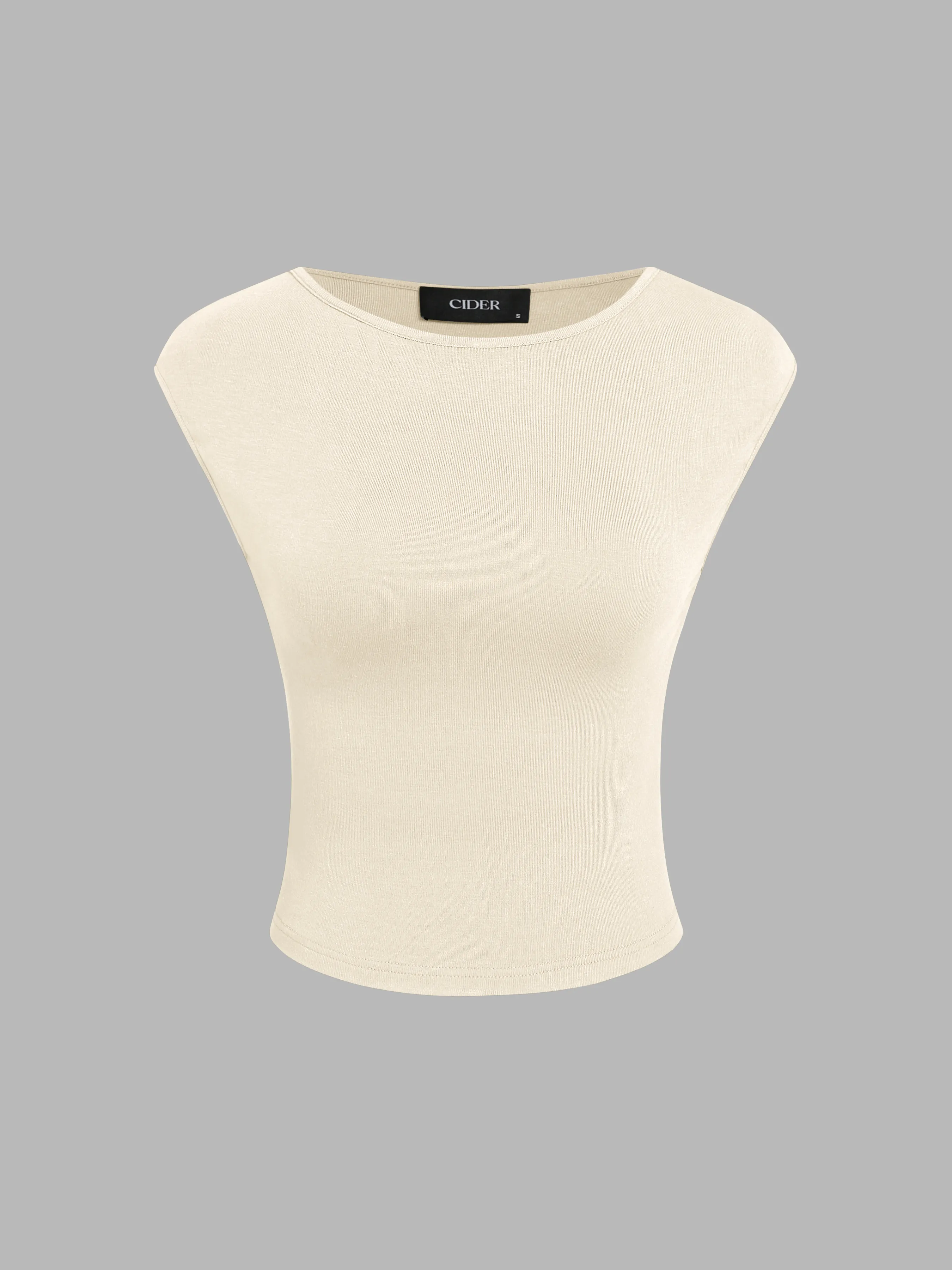 Top de tirantes sólido & Falda Maxi fruncida
