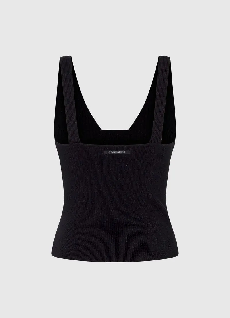 Top Mujer Pepe Jeans Falon Top Color Negro
