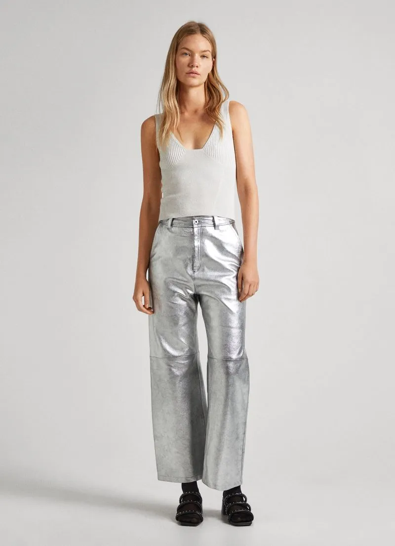 Top Mujer Pepe Jeans Falon Top Color Plata