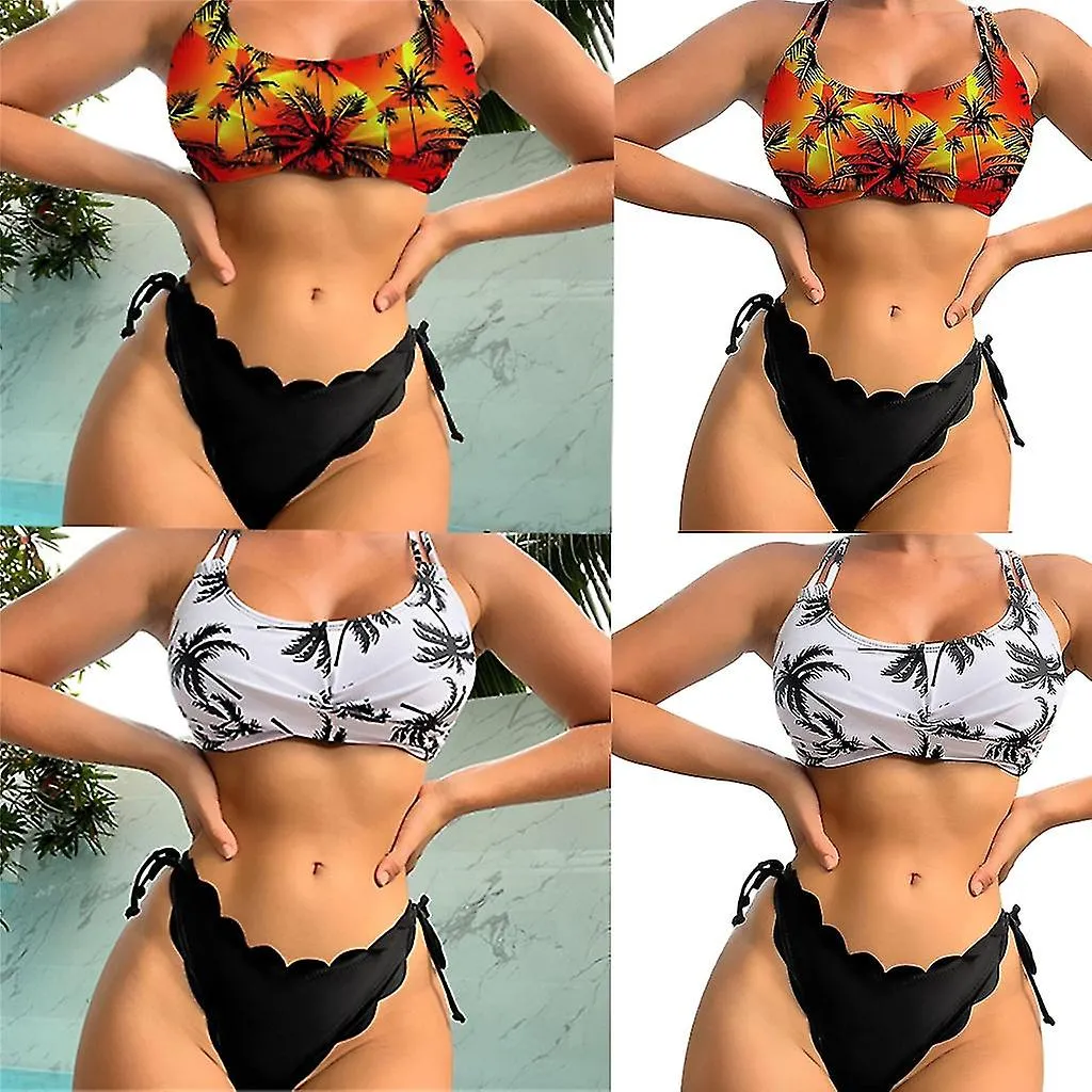 TRAJE DE BAñO CROSS BACK PARA MUJER 2 PIEZAS TRAJE DE BAñO DIVIDIDOVIEIRA TRIM BIKINIS SET