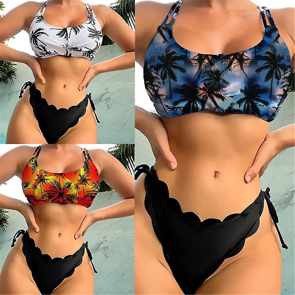 TRAJE DE BAñO CROSS BACK PARA MUJER 2 PIEZAS TRAJE DE BAñO DIVIDIDOVIEIRA TRIM BIKINIS SET