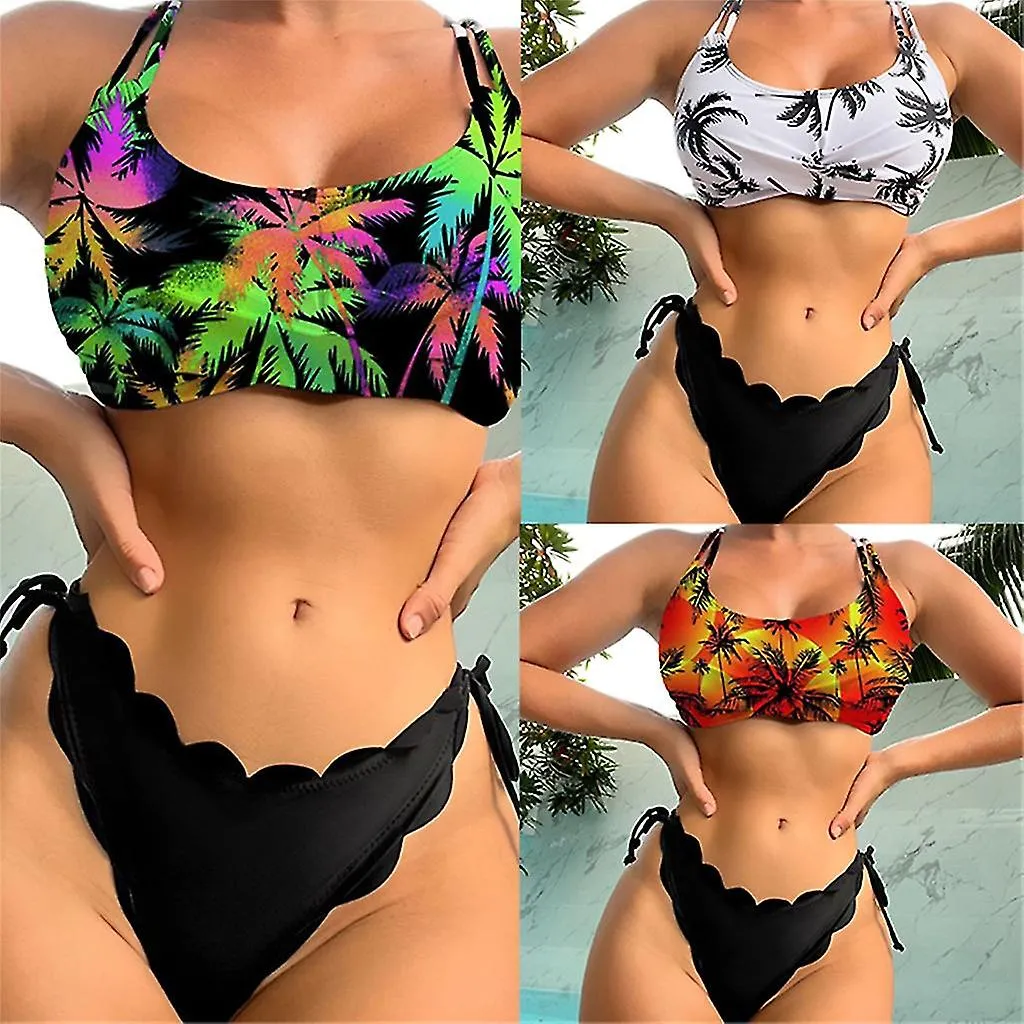 TRAJE DE BAñO CROSS BACK PARA MUJER 2 PIEZAS TRAJE DE BAñO DIVIDIDOVIEIRA TRIM BIKINIS SET