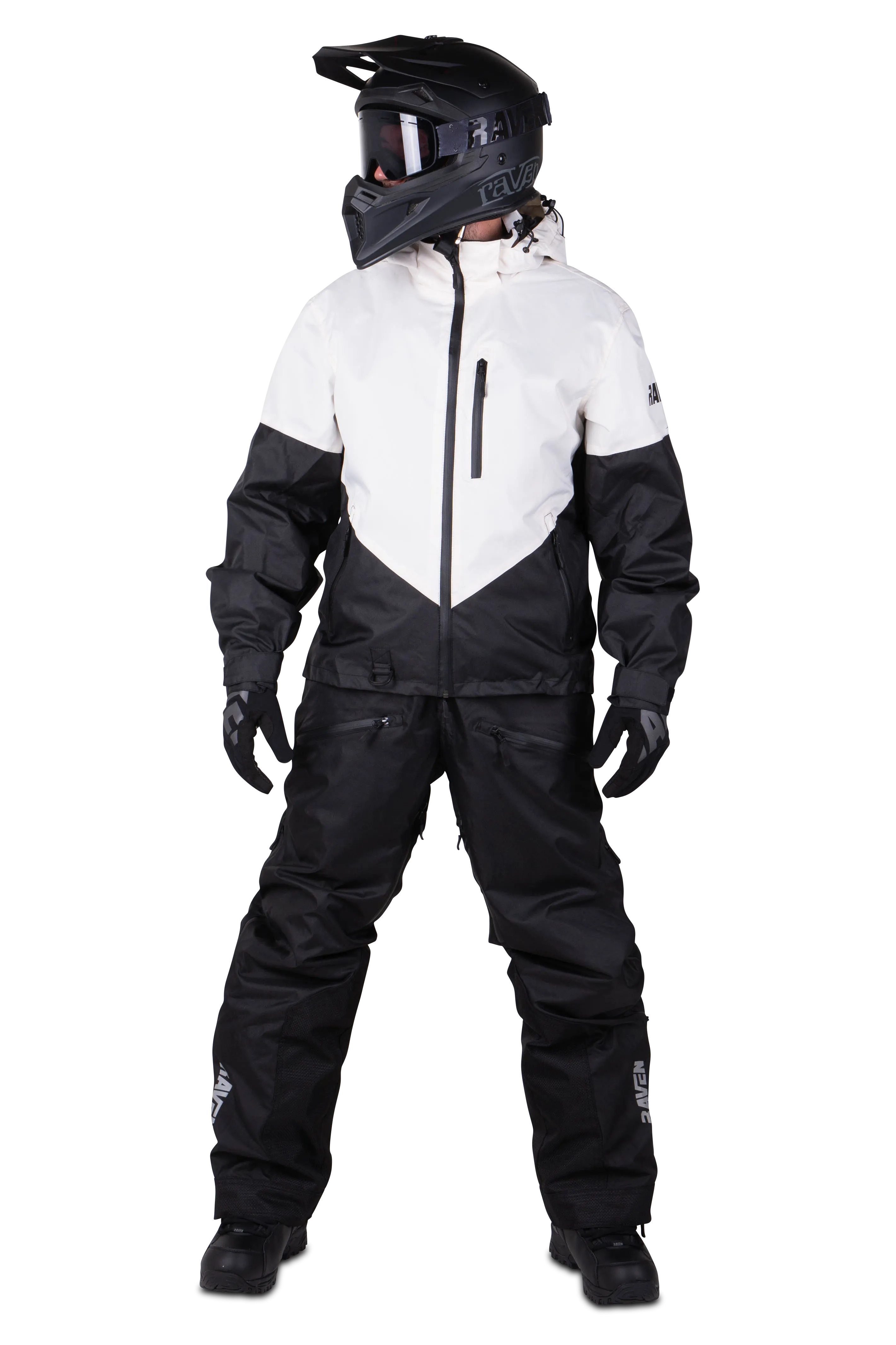 TRAJE MOTO DE NIEVE RAVEN BOONDOCKER BLANCONEGRO