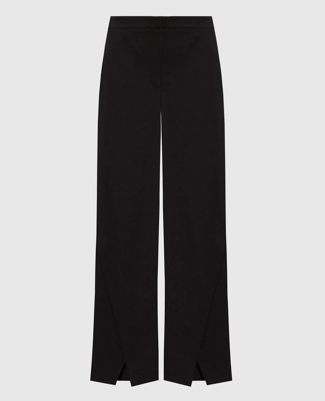 Twinset Black flared pants with slits