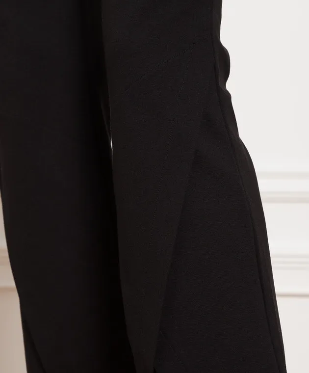 Twinset Black flared pants with slits