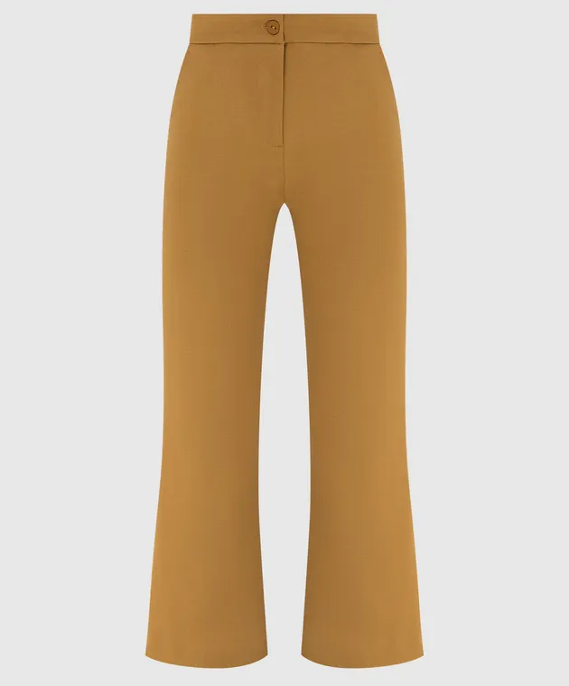 Twinset Cropped Mustard Pants
