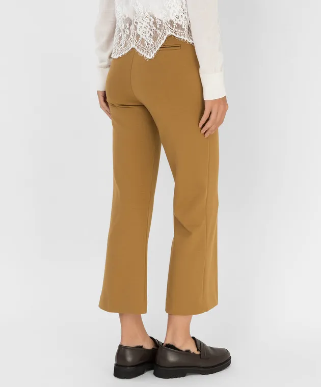 Twinset Cropped Mustard Pants