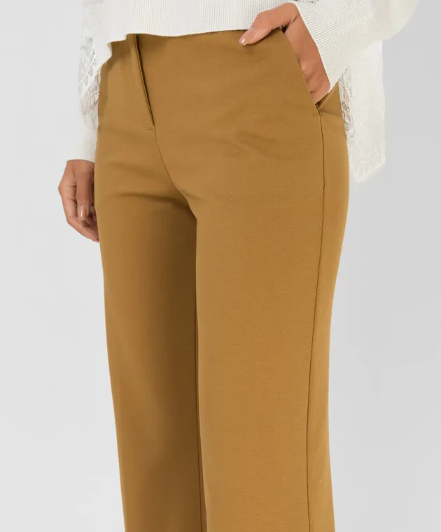 Twinset Cropped Mustard Pants