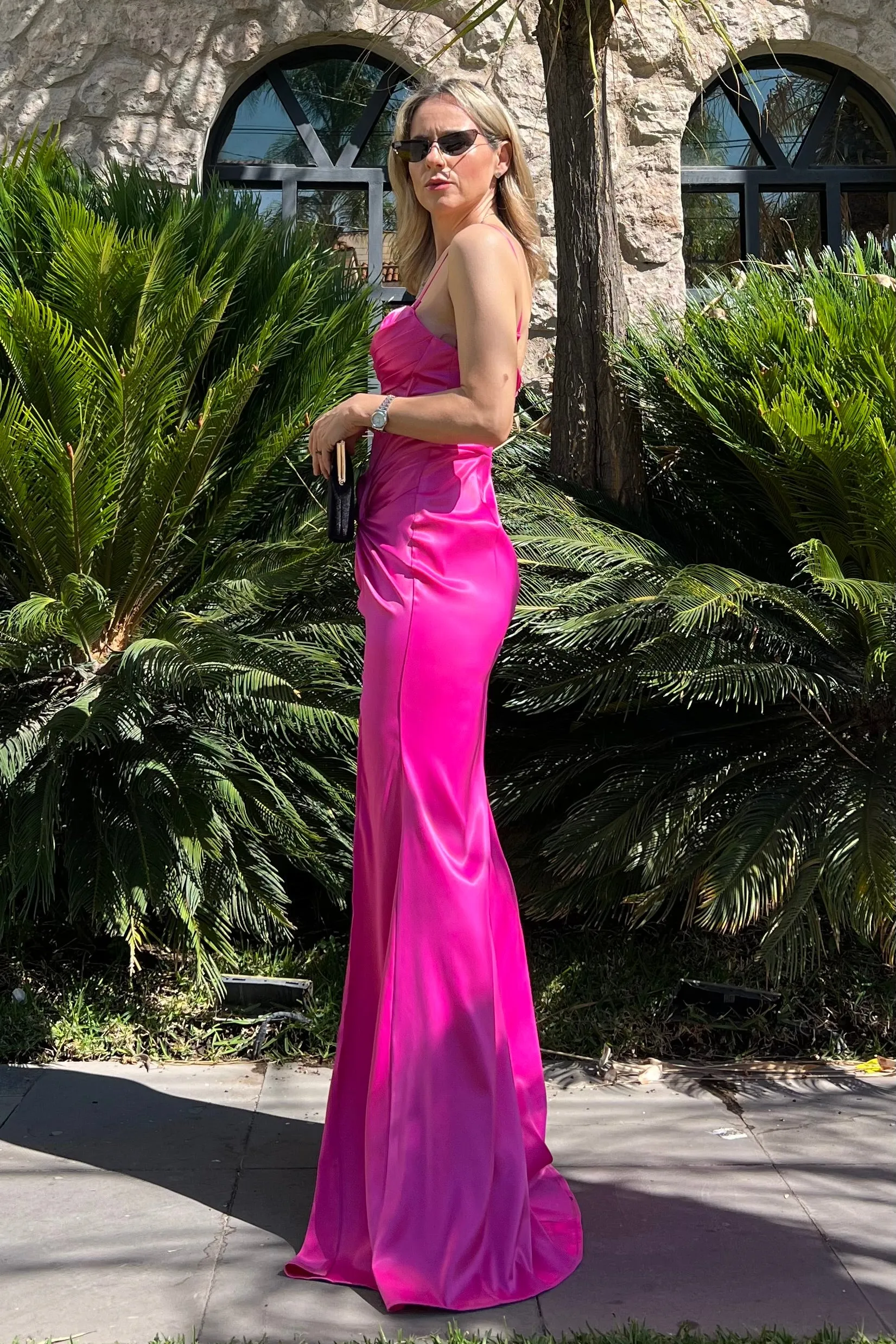 VESTIDO BUSTIER SATINADO