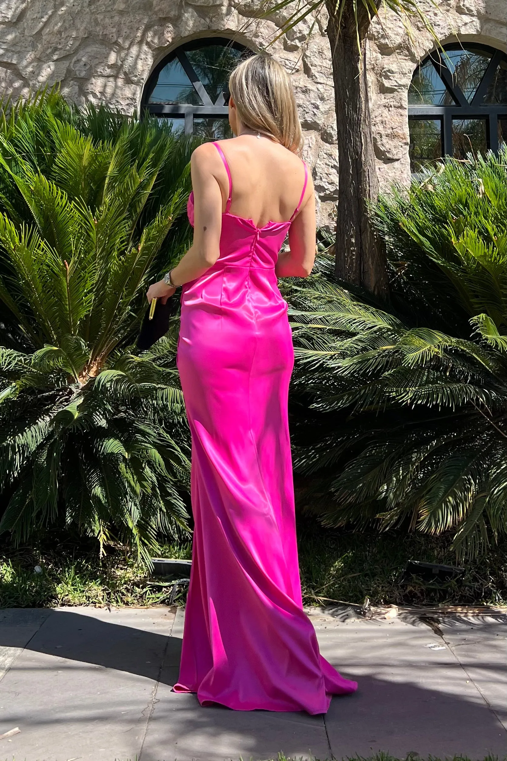 VESTIDO BUSTIER SATINADO