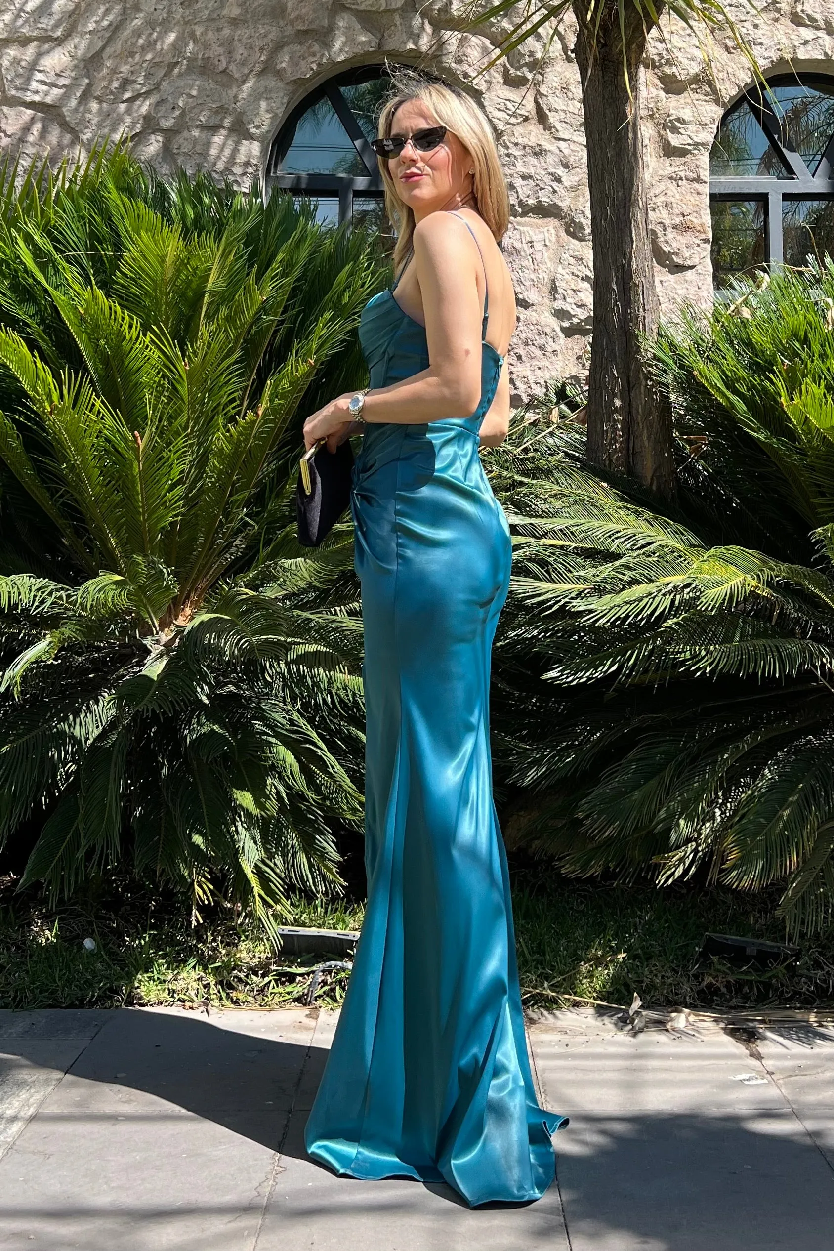 VESTIDO BUSTIER SATINADO