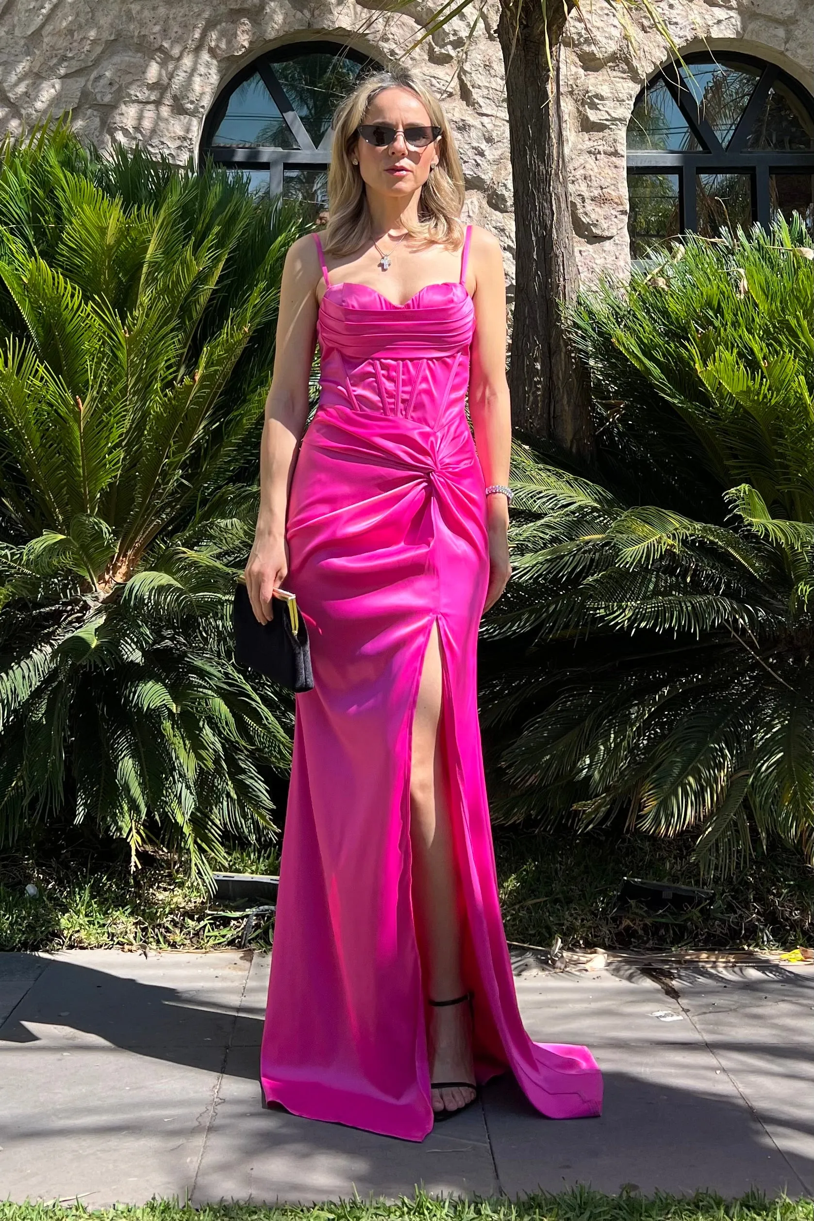 VESTIDO BUSTIER SATINADO