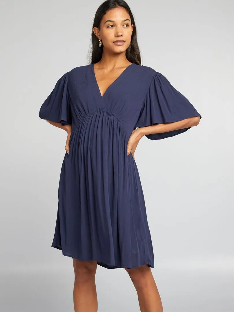 VESTIDO CORTO DE CREPé  NEGRO