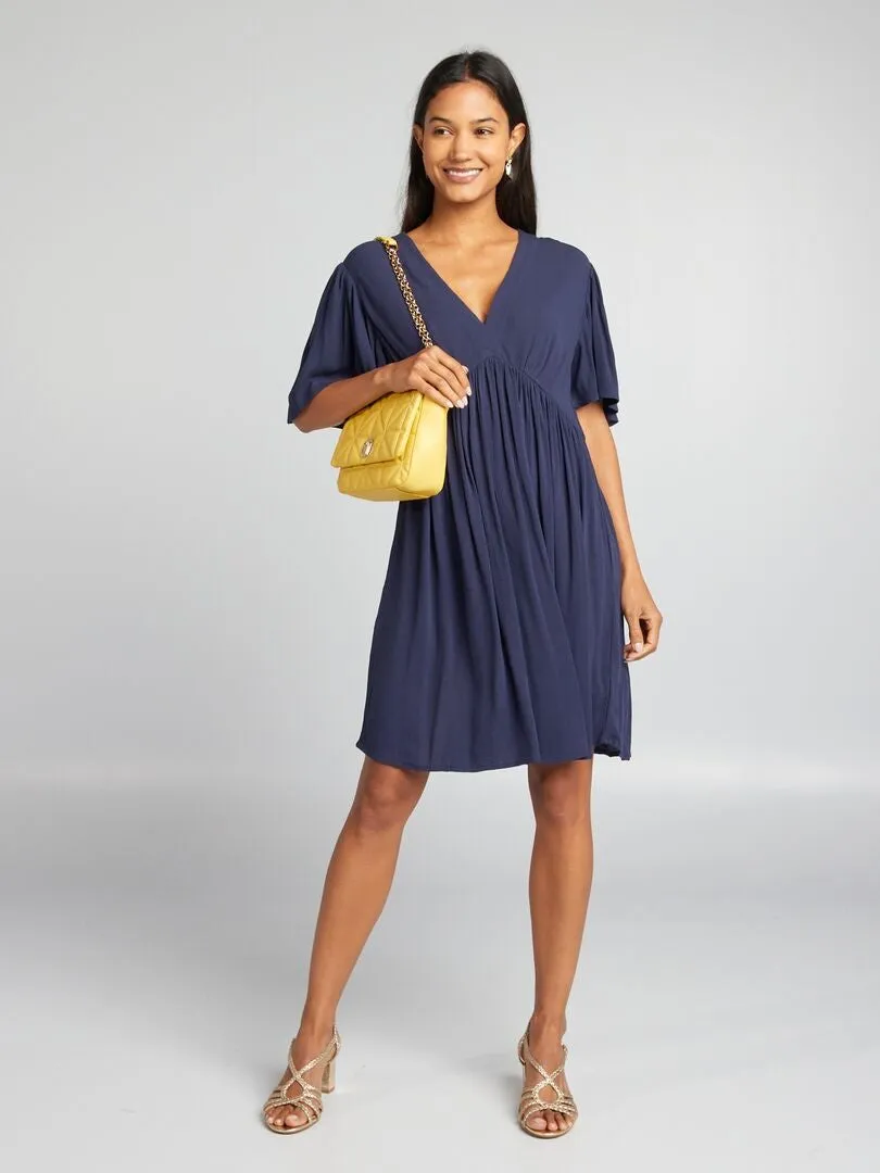 VESTIDO CORTO DE CREPé  NEGRO