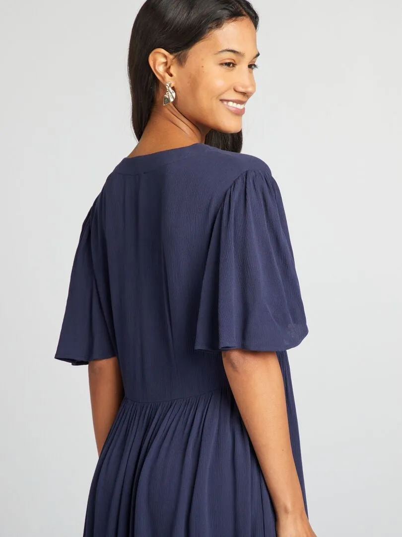 VESTIDO CORTO DE CREPé  NEGRO