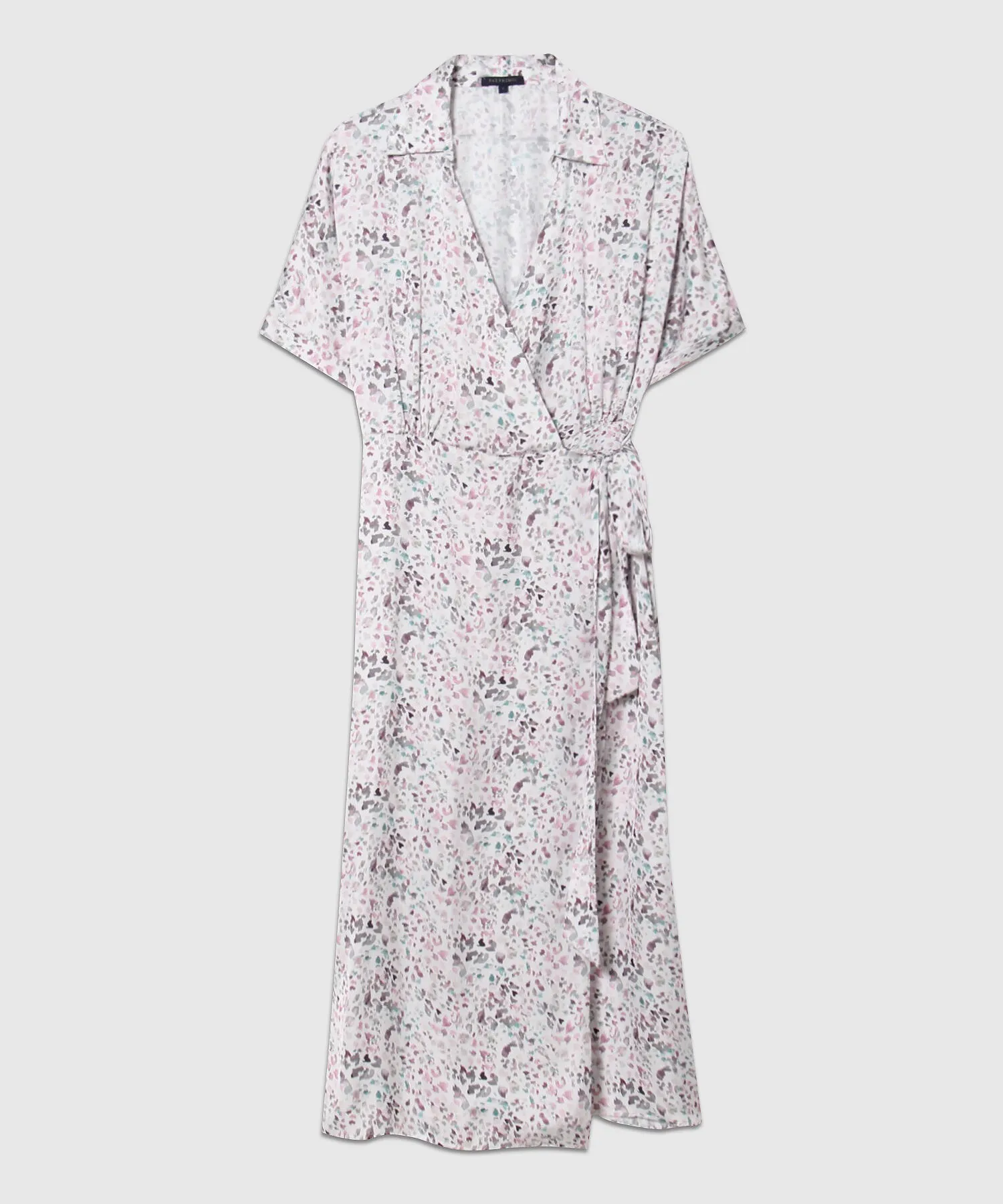 VESTIDO ESTAMPADO EN SAT&IACUTE;N