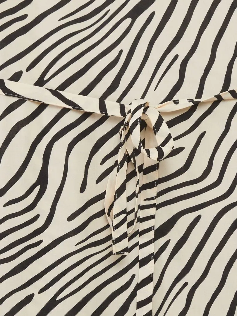 VESTIDO ESTAMPADO SIN MANGAS 'JDY'  NEGRO