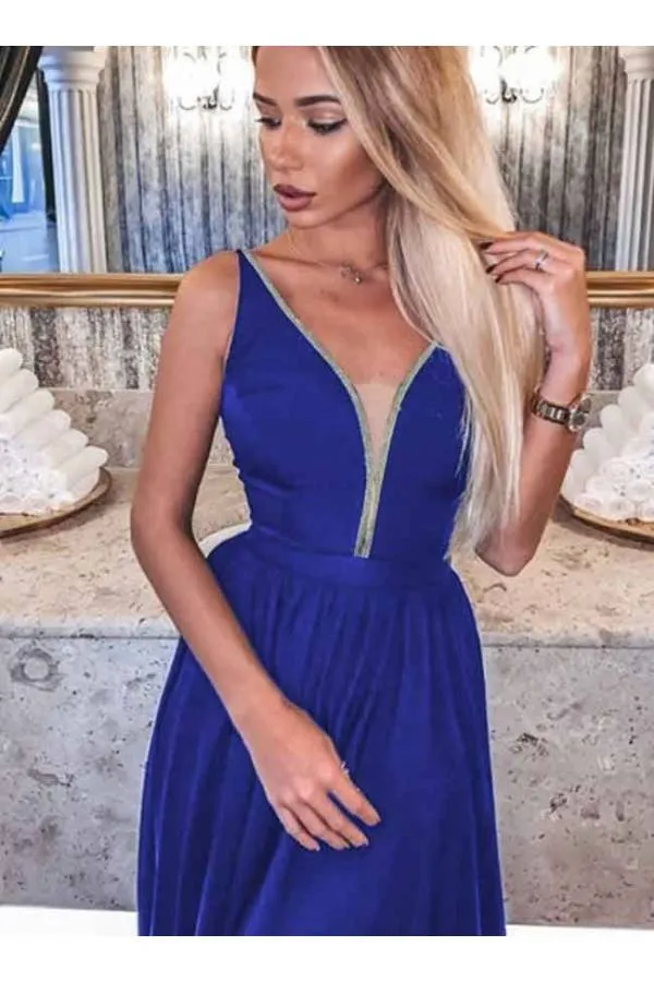 Vestido largo escote Glitter de fiesta lujo