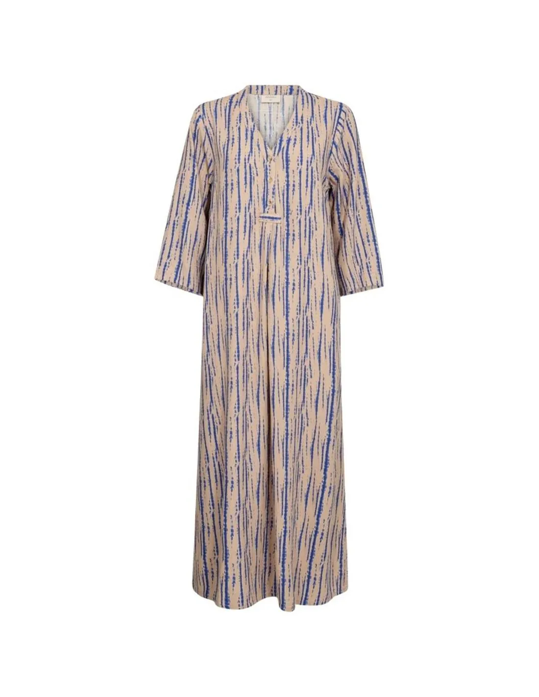 VESTIDO MIDI ESTAMPADO AZUL FREEQUENT LARIN