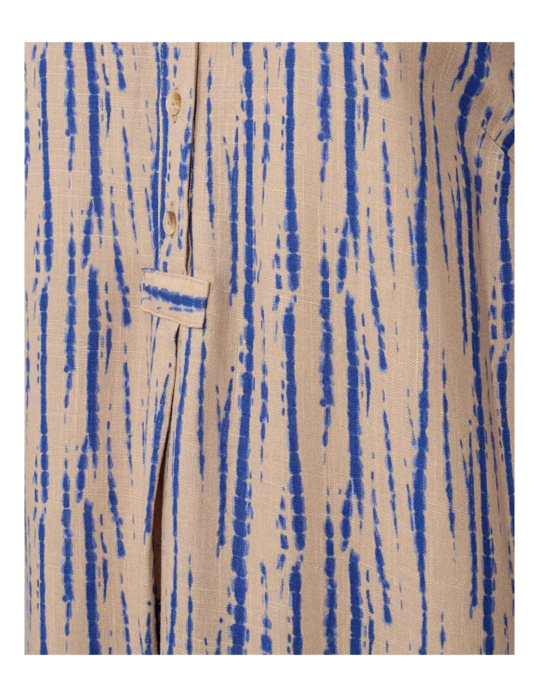 VESTIDO MIDI ESTAMPADO AZUL FREEQUENT LARIN