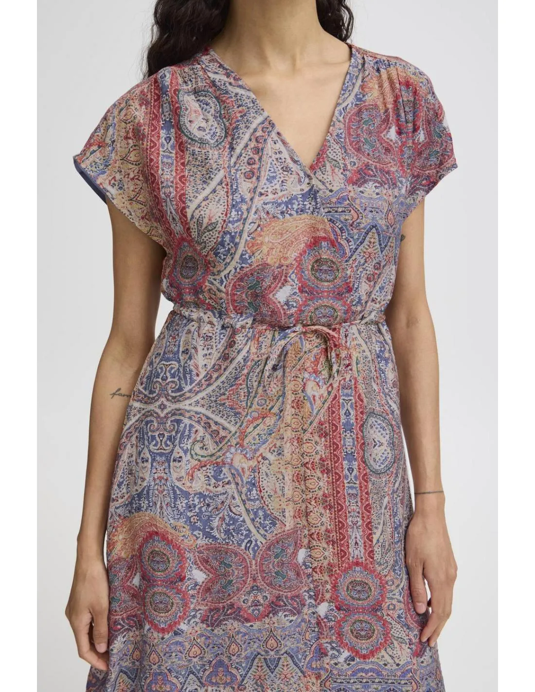 VESTIDO MIDI ESTAMPADO BOHO B.YOUNG DALYN