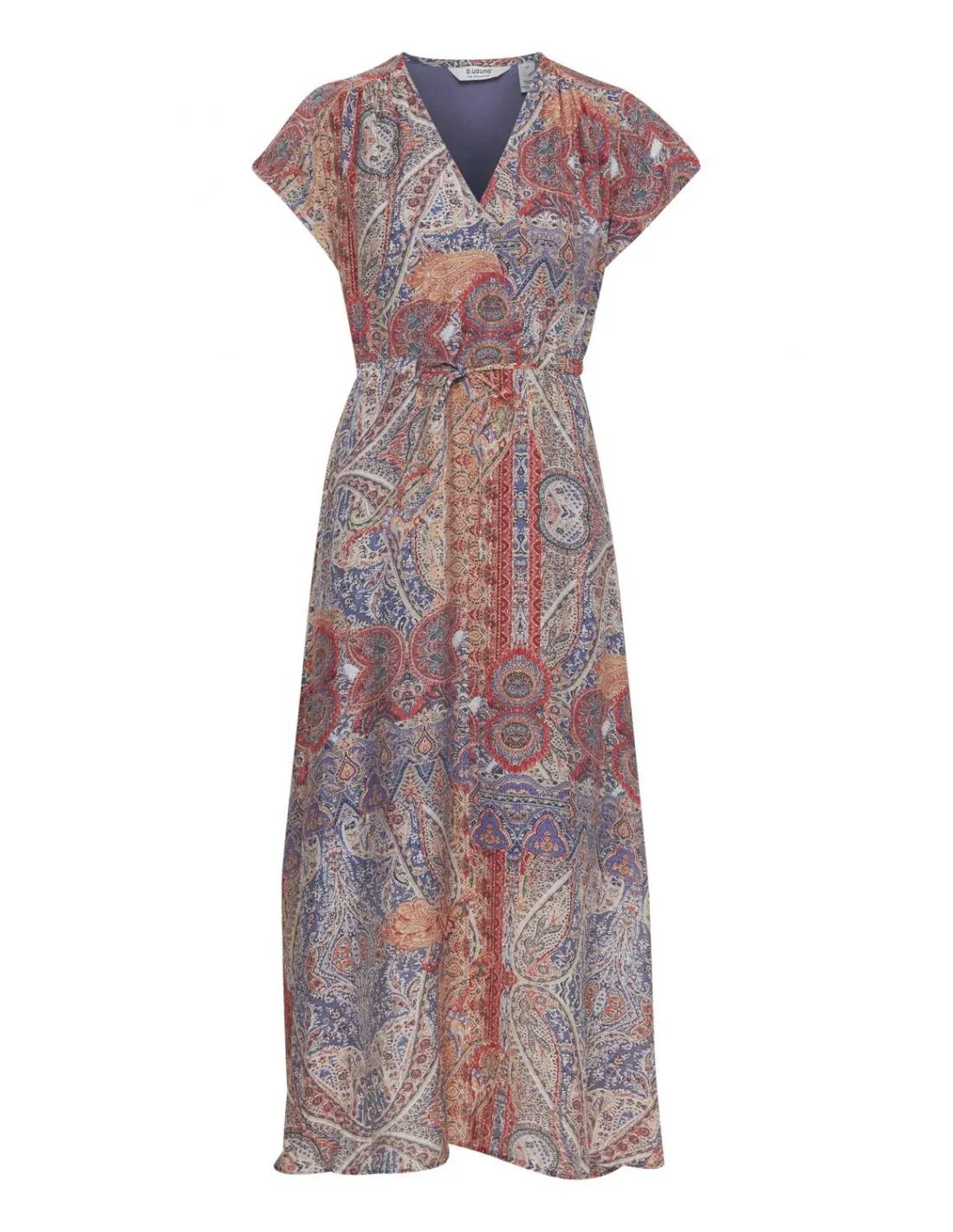 VESTIDO MIDI ESTAMPADO BOHO B.YOUNG DALYN