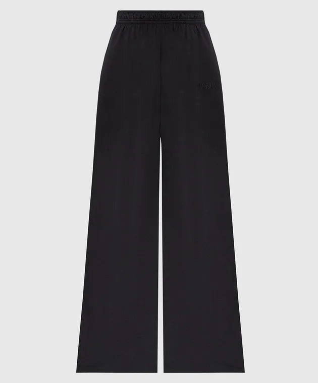 Vetements Black pants with logo