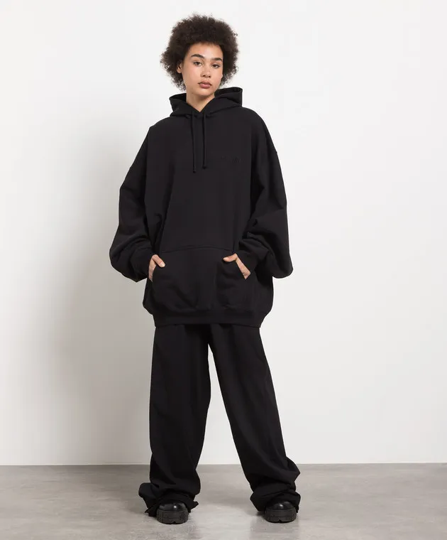 Vetements Black pants with logo