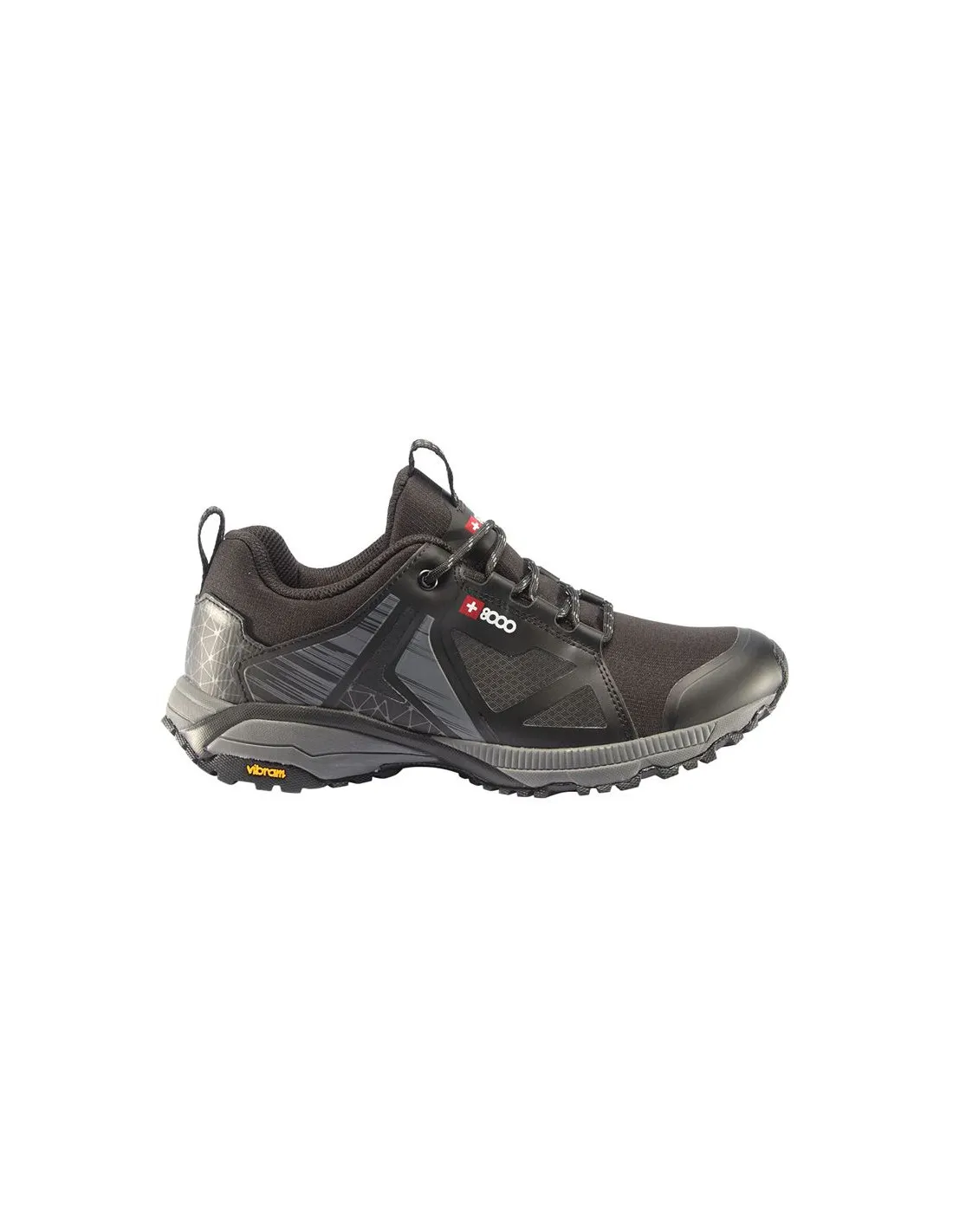 Zapatillas de Montaña +8000 Tabin 23V Negro/Gris Oscuro Hombre