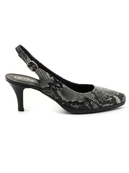zapato desiree 91062l negro serpiente para mujer