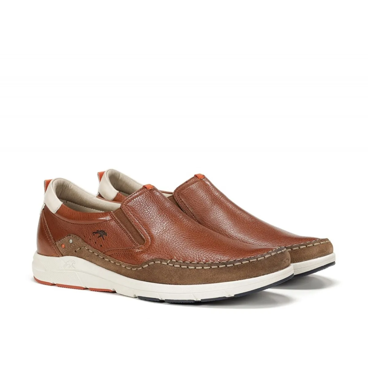 Zapato sin cordón para hombre Fluchos Kai cuero y marino F1985