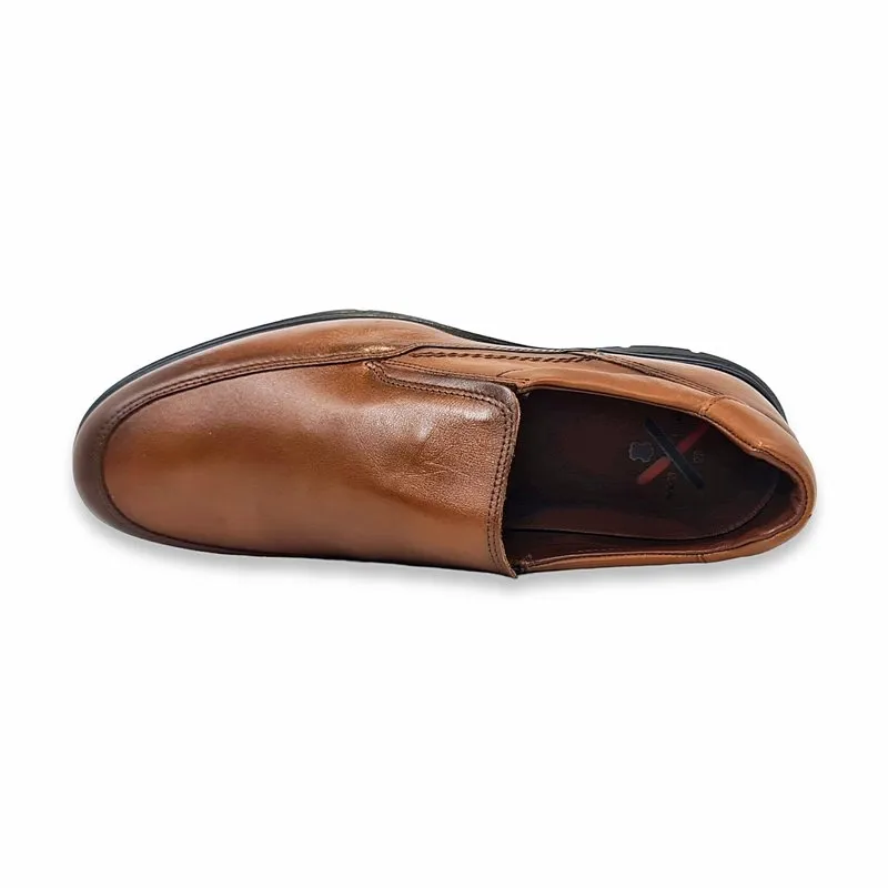 Zapatos Ancho Especial Hombre Mocasínes Piel Napa Plantilla Extraíble 1251 Cuero, de Éxodo