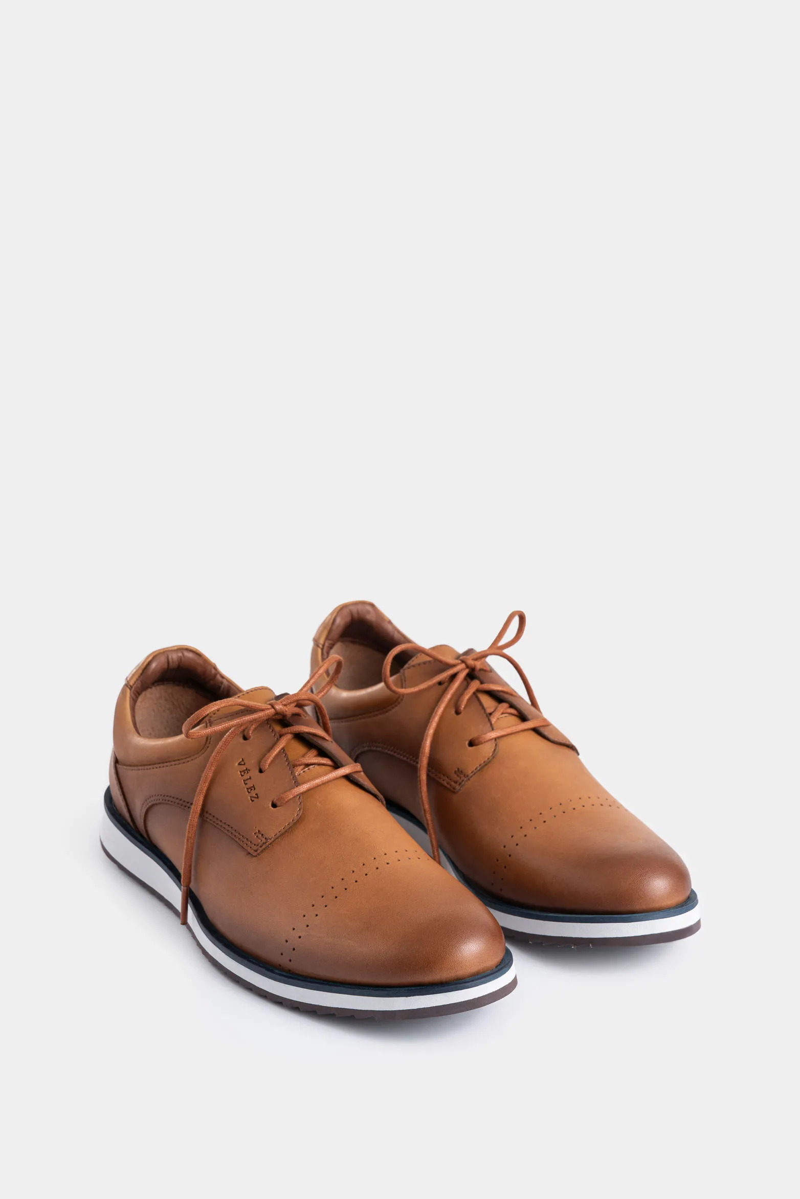 Zapatos cordón piero de cuero para hombre suela con apariencia deportiva