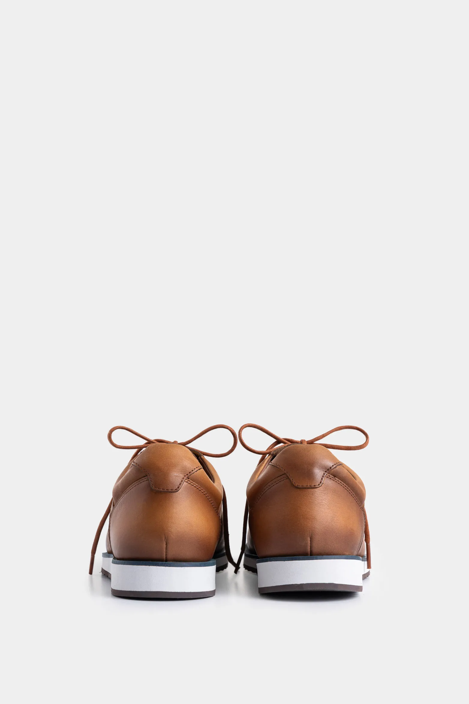 Zapatos cordón piero de cuero para hombre suela con apariencia deportiva
