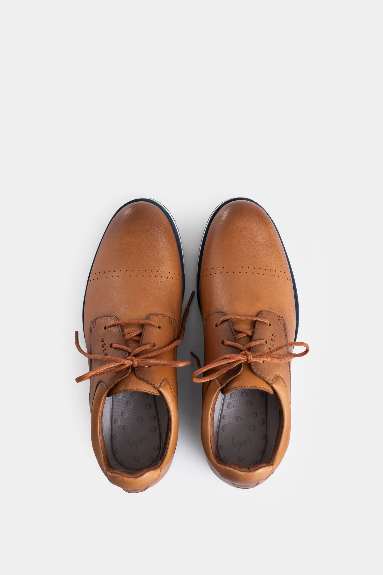 Zapatos cordón piero de cuero para hombre suela con apariencia deportiva
