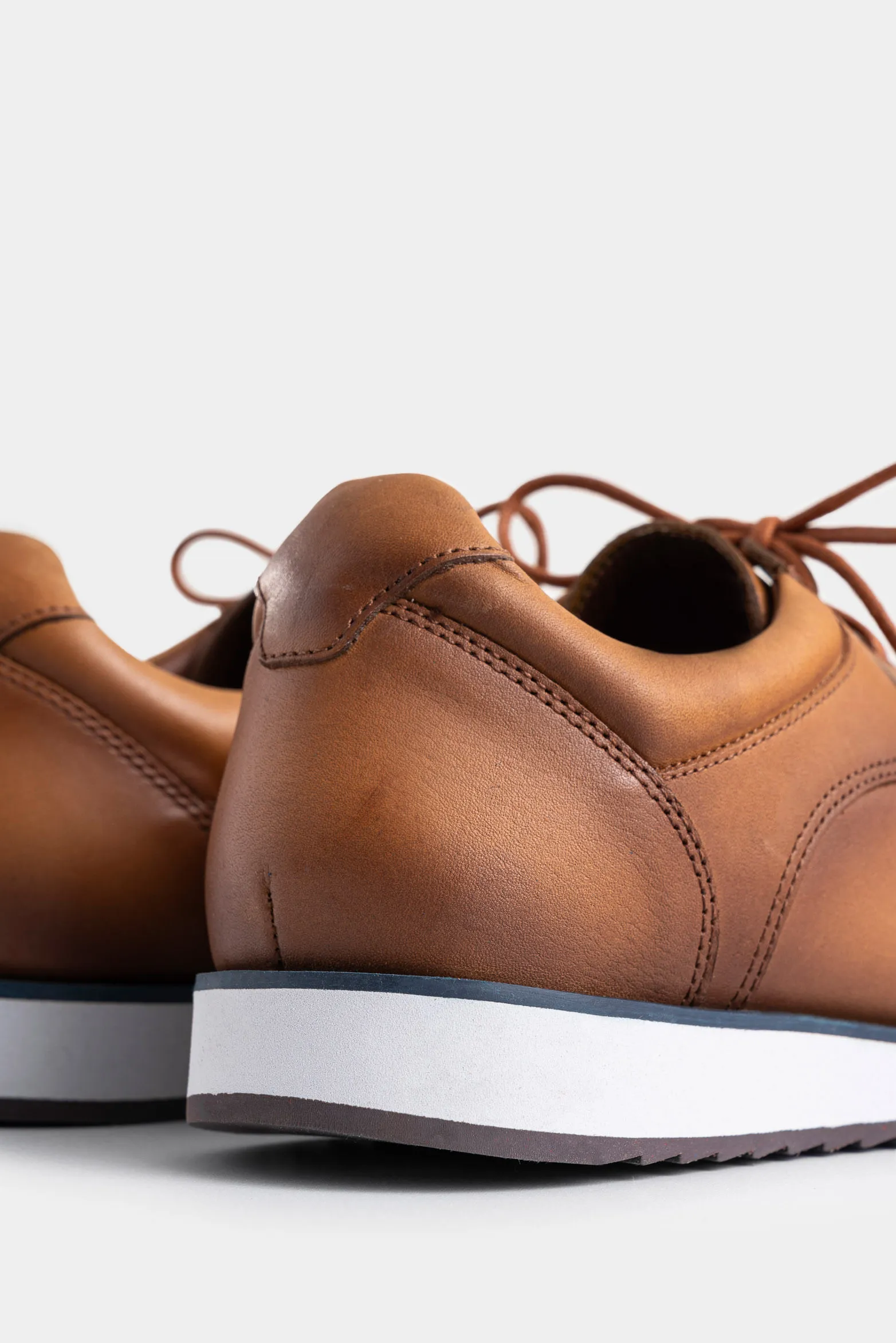 Zapatos cordón piero de cuero para hombre suela con apariencia deportiva